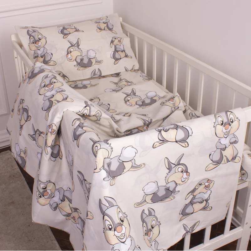 Простынь Бязь Kids Time 20-0022 Rabbit Gray
