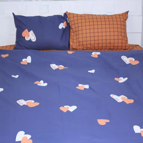 Підковдра Бязь 17-0442 Blue orange - 2