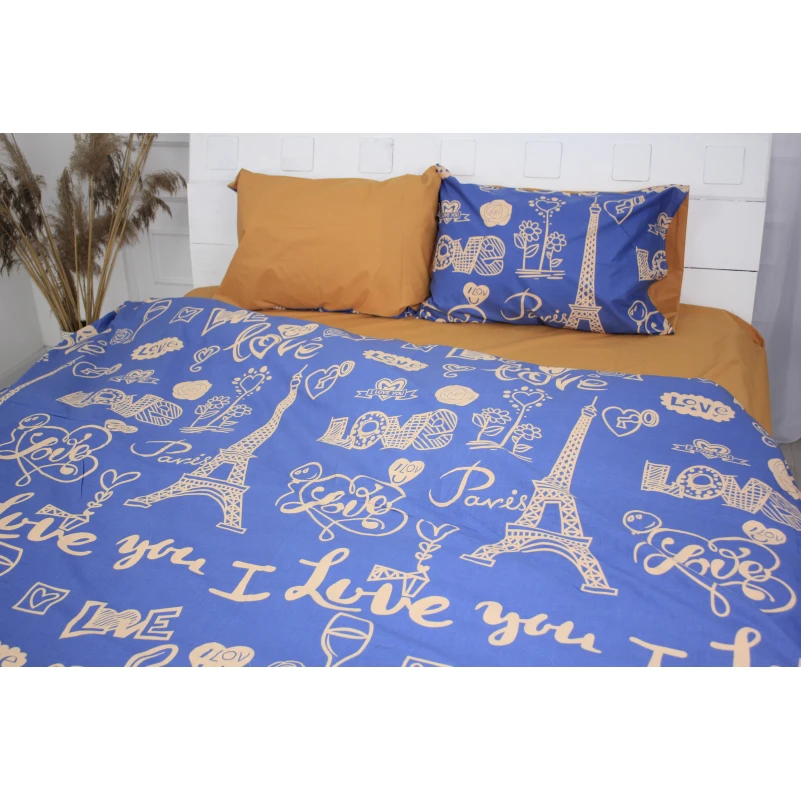 Наволочка Бязь 17-0443 Love Paris - 1