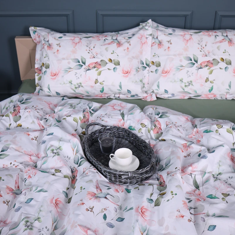 Наволочка Поплін 00-9 "Birds and Flowers" - 4