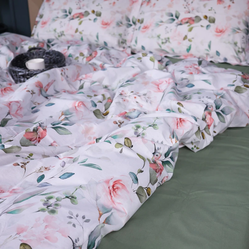 Комплект постельного белья Поплин 00-9 "Birds and Flowers" - 5