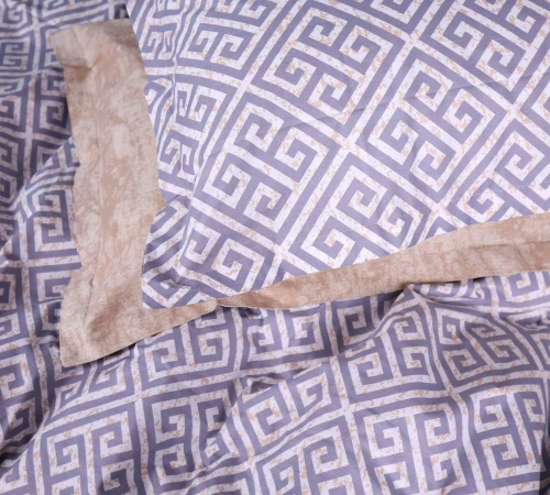 Наволочка Поплин 00-4 "Geometry Beige"