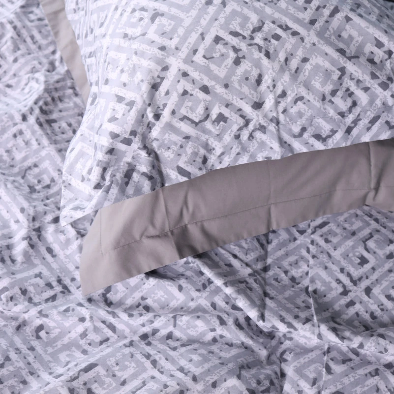 Наволочка Поплін 00-6 "Geometry Grey" - 2