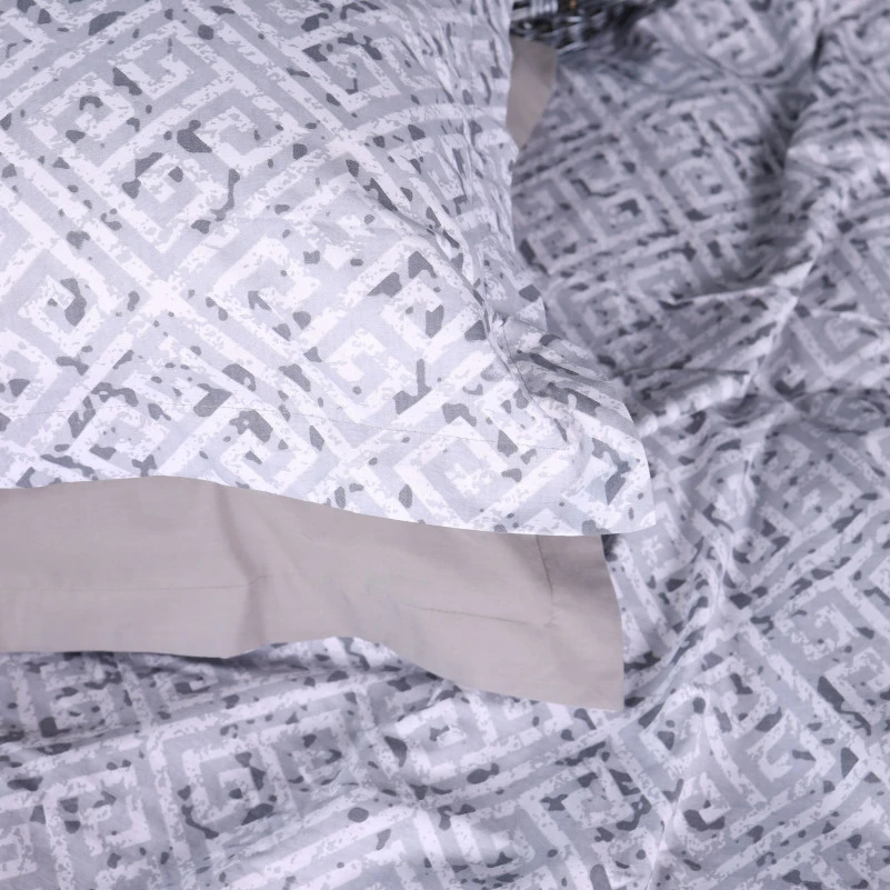 Комплект постельного белья Поплин 00-6 "Geometry Grey" - 5