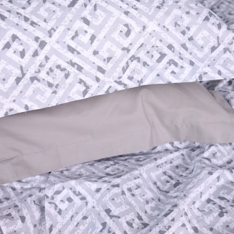 Наволочка Поплін 00-6 "Geometry Grey" - 6