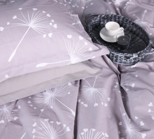 Наволочка Поплин 00-3 "Grey Dandelions"