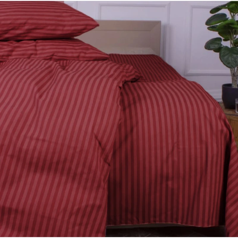 Простынь на резинке Ranforce Elite 17-0608 Stripe Red высота 25 см (детские10 см)