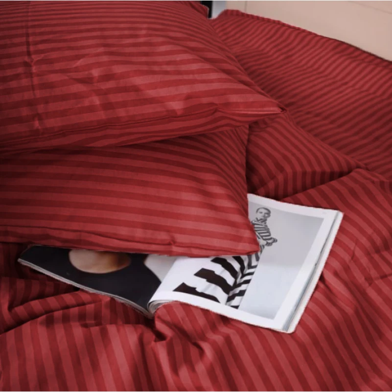 Простынь на резинке Ranforce Elite 17-0608 Stripe Red высота 25 см (детские10 см) - 4