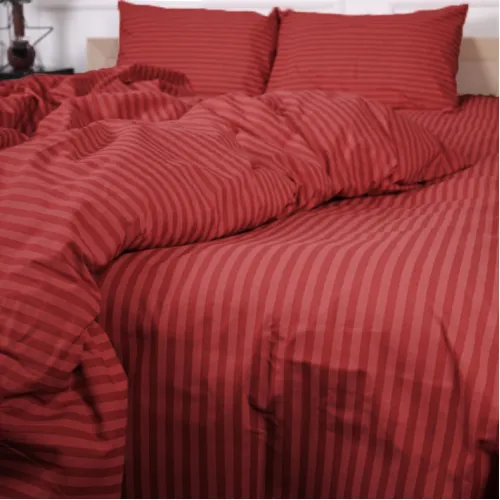 Наволочка Бязь 17-0608 Stripe Red - 4