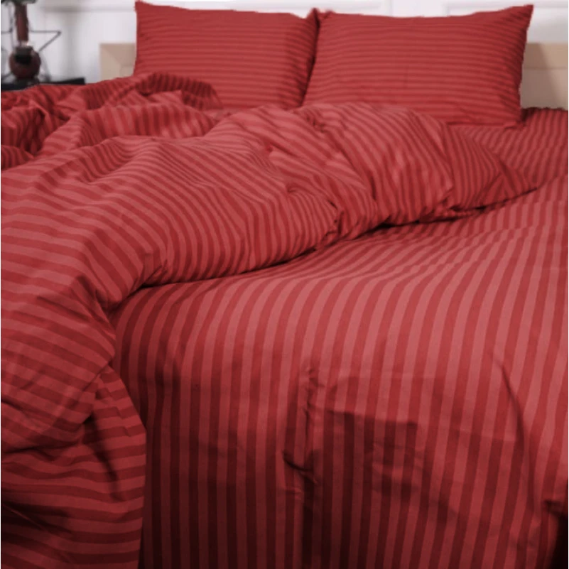 Наволочка Бязь 17-0608 Stripe Red - 3