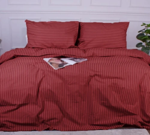 Простынь на резинке Ranforce Elite 17-0608 Stripe Red высота 25 см (детские10 см) - 2