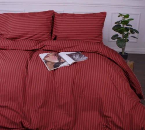 Простирадло Ranforce Elite 17-0608 Stripe Red - 2