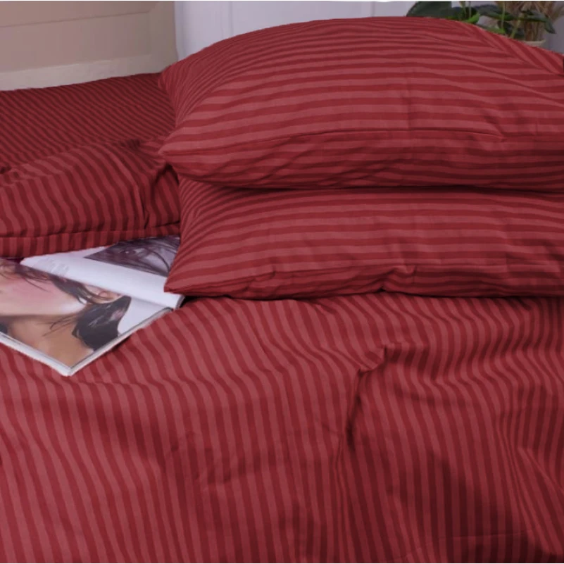 Простынь на резинке Ranforce Elite 17-0608 Stripe Red высота 25 см (детские10 см) - 2