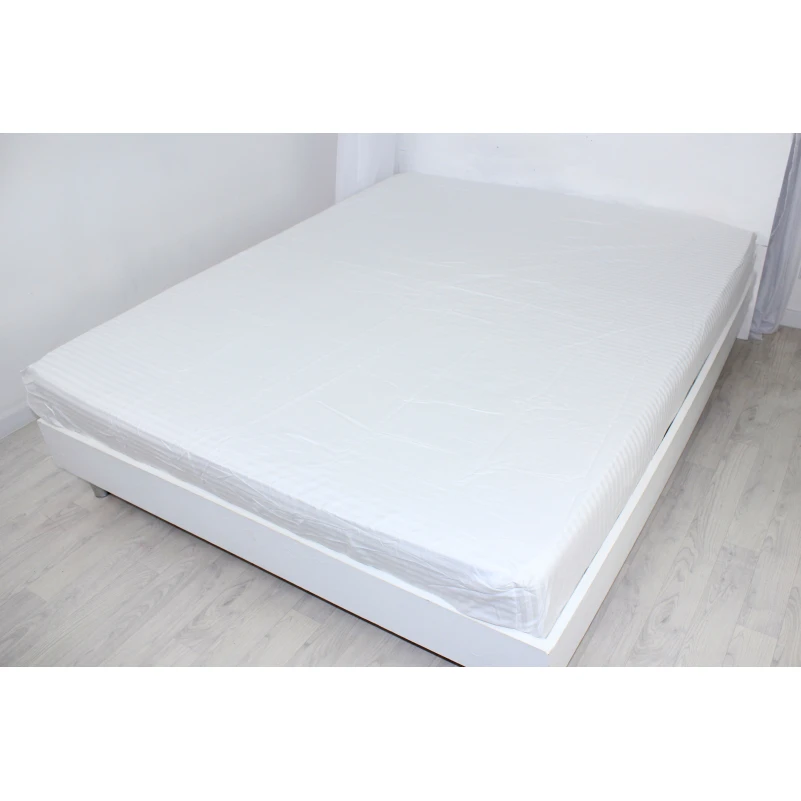 Простынь на резинке Satin Stripe 30-0001 White - 2