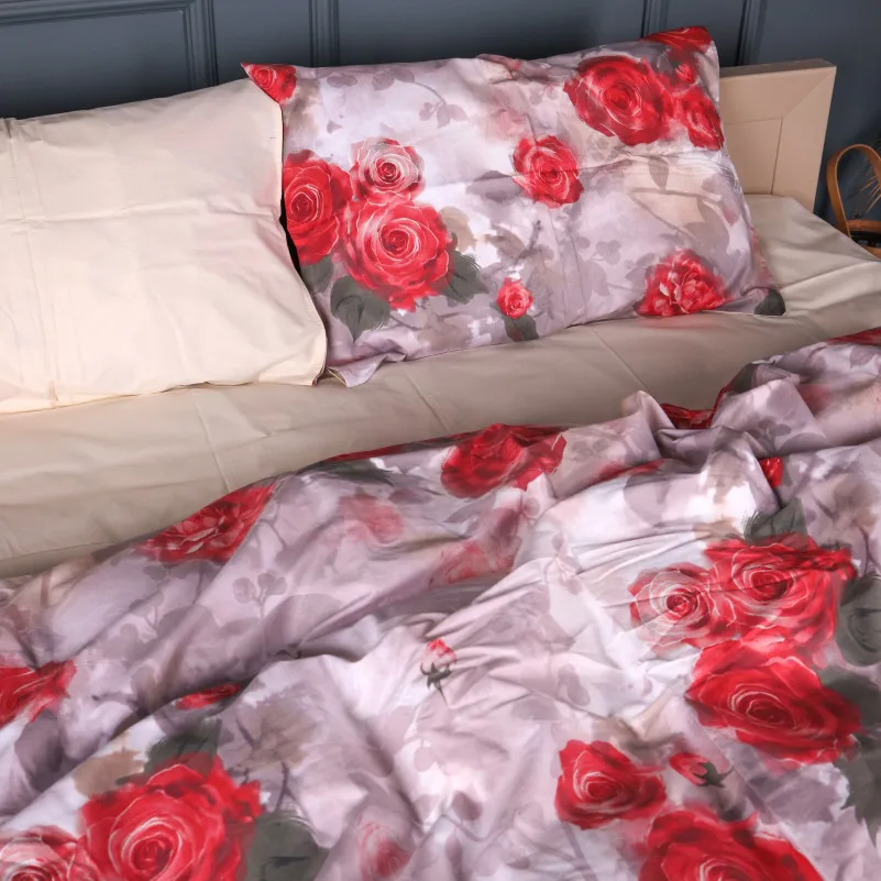 Пододеяльник Сатин 22-1438 Royal Red Roses