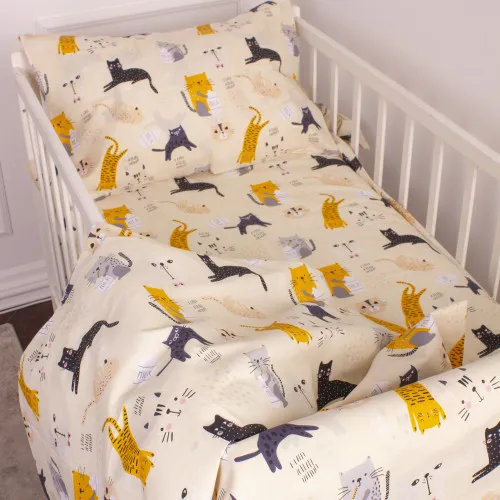 Простынь Бязь Kids Time 20-0021 Cats - 2