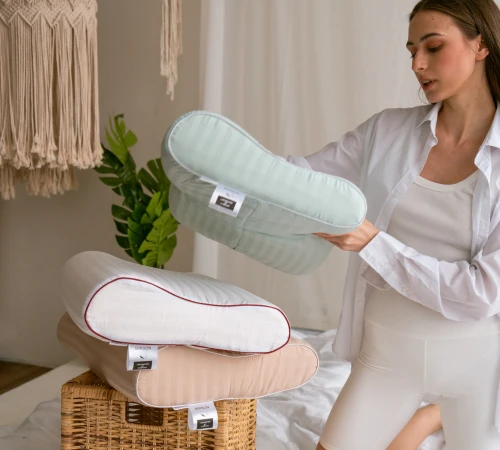 Подушка ортопедическая №7106 Elite Noble stripe Royal Pearl AERO 58*40*10,5 см - 2