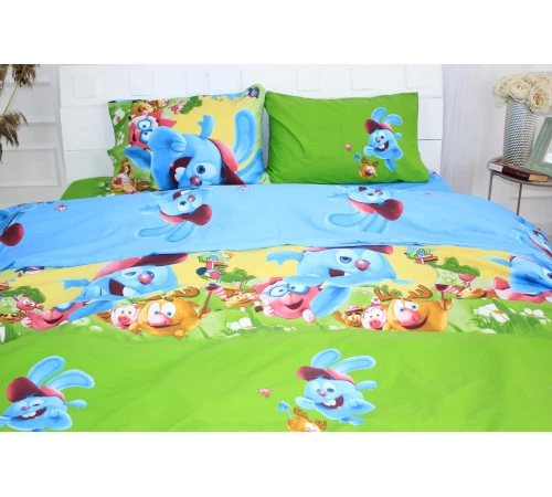 Простирадло MirSon Ranforce Elite 17-0318 Smeshariki