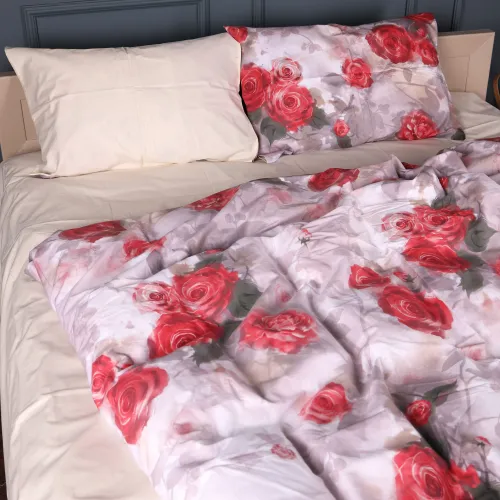 Простынь Сатин 22-1438 Royal Red Roses