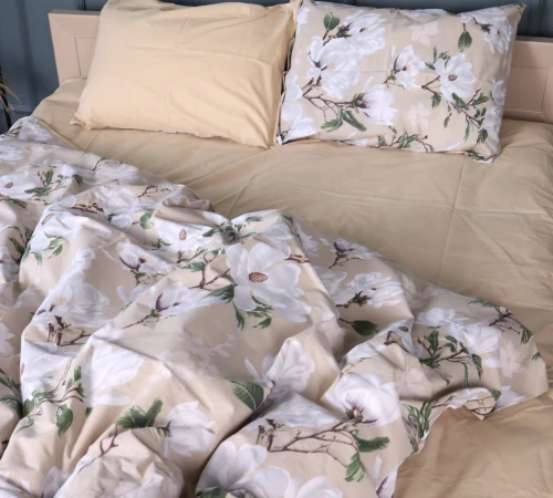 Комплект постільної білизни Бязь 17-0816 White Flower