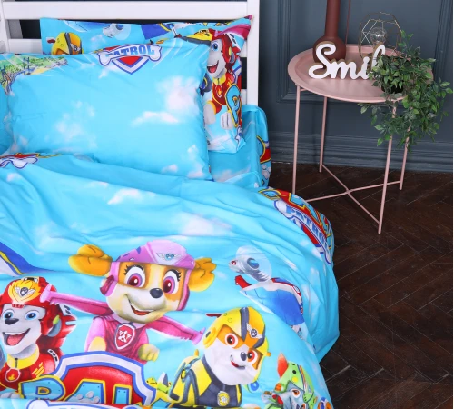 Пододеяльник Бязь Kids Time 17-0788 Команда Щенячий патруль