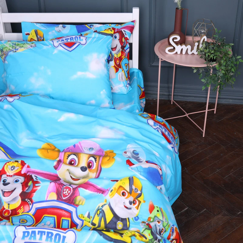 Підковдра Бязь Kids Time 17-0788 Команда Щенячий патруль