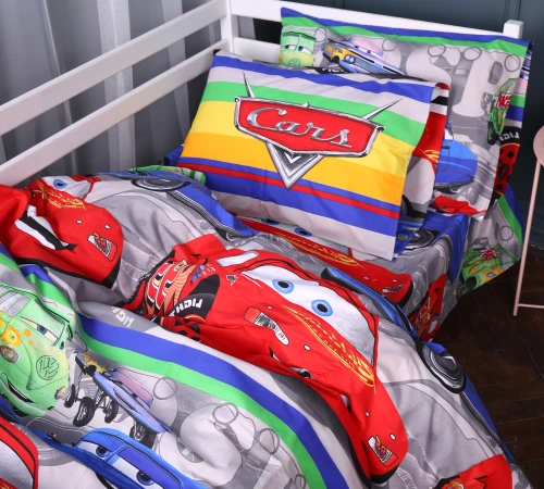 Підковдра Бязь 17-0779 McQueen's Racing Dreams gray