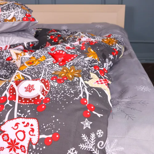 Простирадло Бязь 17-0880 Holiday Star gray