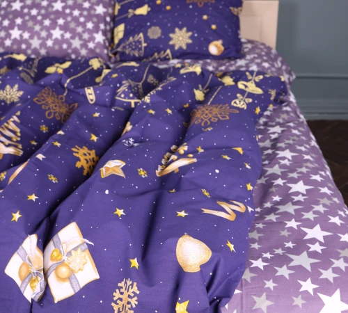 Простирадло Ranforce Elite 17-0877 Midnight Christmas