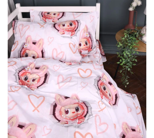 Наволочка Бязь 17-0872 Labubu Love
