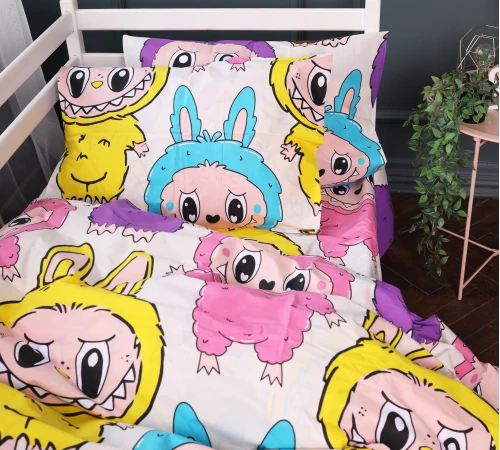 Простынь Бязь Kids Time 17-0865 Labubu