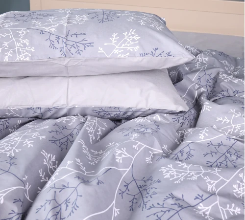 Наволочка Бязь 17-0813 Twigs of Spring gray