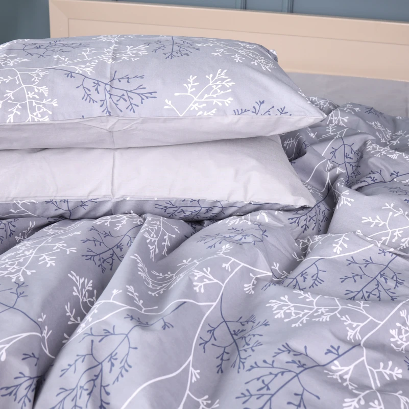 Наволочка Бязь 17-0813 Twigs of Spring gray