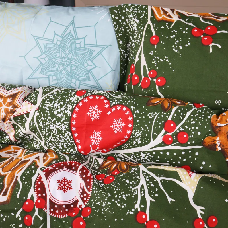 Пододеяльник Ranforce Elite 17-0881 Holiday Star green