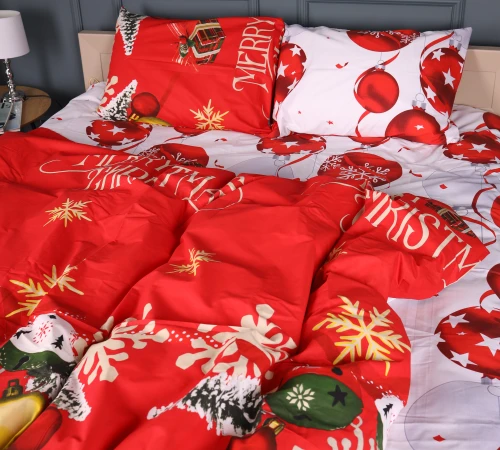 Комплект постільної білизни Бязь 17-0878 Red Miracle
