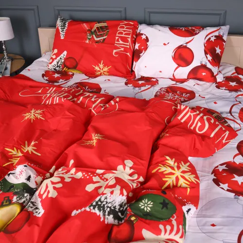 Комплект постільної білизни Бязь 17-0878 Red Miracle