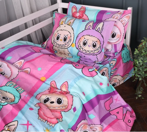 Комплект постільної білизни Бязь Kids Time 17-0882 Sweet Labubu