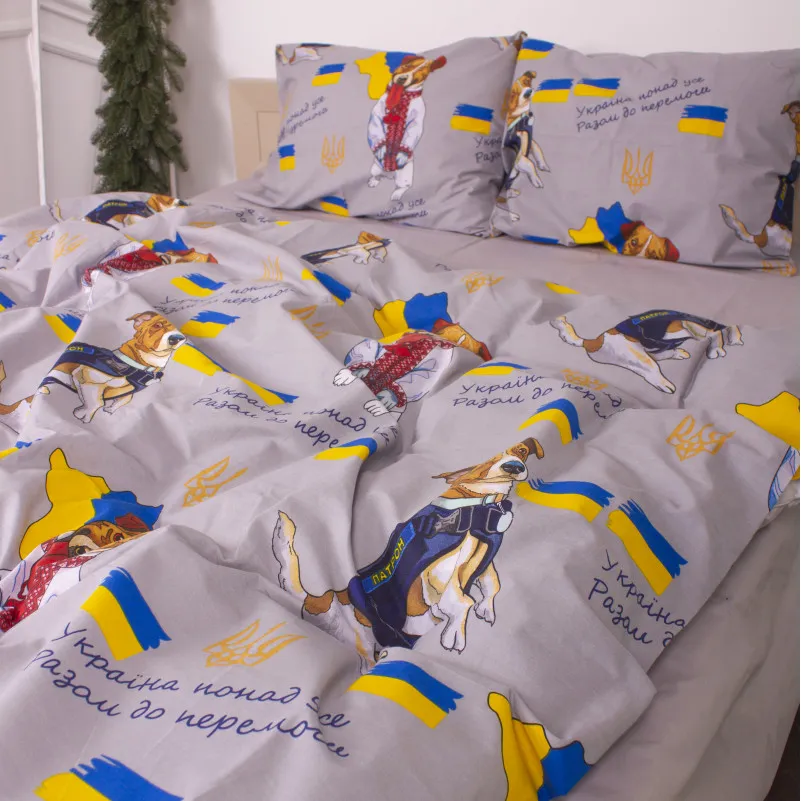 Пододеяльник MirSon Ranforce Elite 17-0596 "Пес Патрон Сірий"