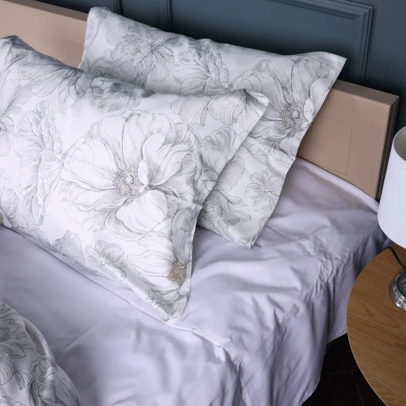Комплект постельного белья Сатин JUNIOR 22-1410 Silver Petals - 2