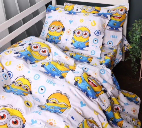 Комплект постільної білизни Бязь Kids Time 17-0867 Happy Minions