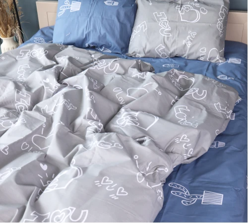 Комплект постільної білизни Бязь 17-0844 Love Notes