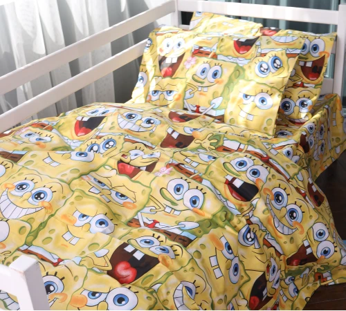 Комплект постільної білизни Бязь 17-0804 Funny Sponge Bob