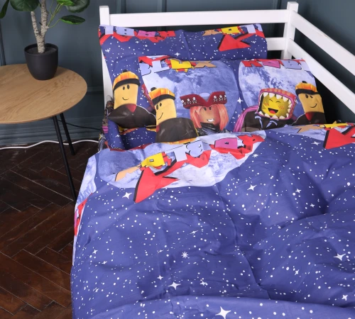 Комплект постільної білизни Бязь Kids Time 17-0797 Roblox