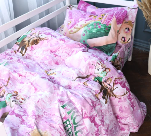 Комплект постільної білизни Бязь 17-0791 Frozen pink