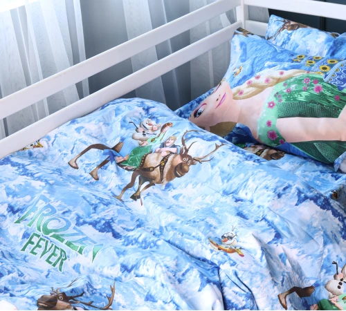 Комплект постільної білизни Бязь Kids Time 17-0792 Frozen blue