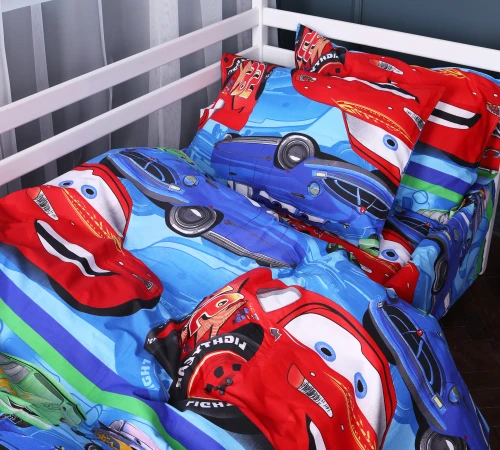 Пододеяльник Бязь Kids Time 17-0778 McQueen's Racing Dreams blue
