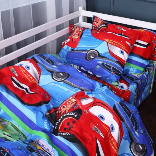 Пододеяльник Бязь Kids Time 17-0778 McQueen's Racing Dreams blue