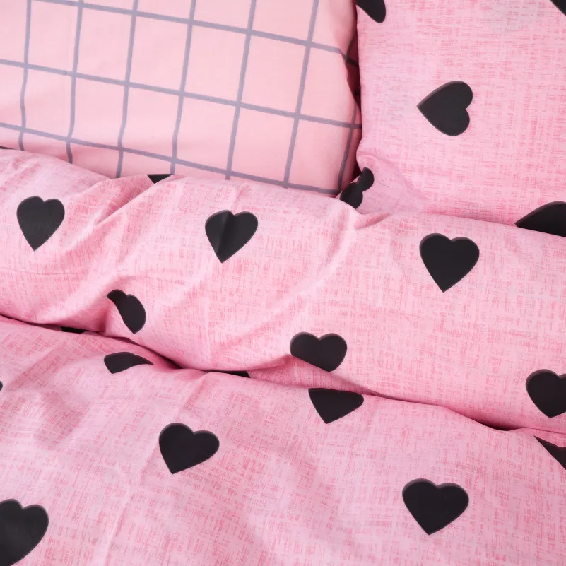 Пододеяльник Ranforce Elite 17-0839 Hearts & Grid