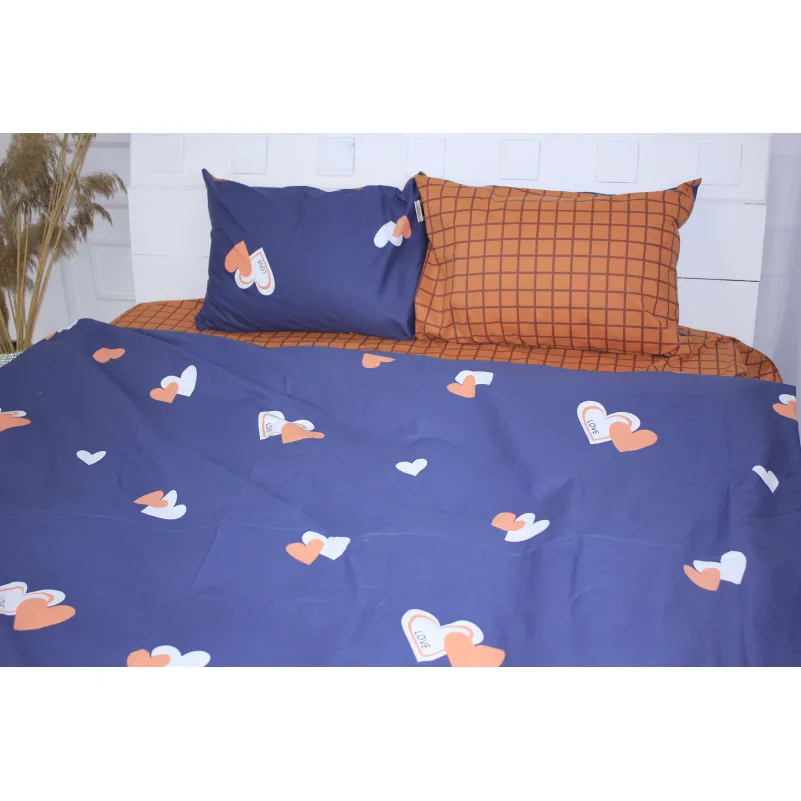 Наволочка MirSon Ranforce Elite 17-0442 Blue orange - 1