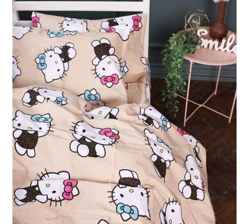 Наволочка Бязь 17-0866 Hello Kitty Style